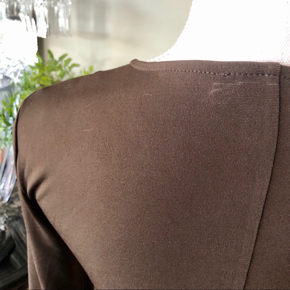 Michael Kors Stunning Zipper Brown Dress - Picture 9 of 14